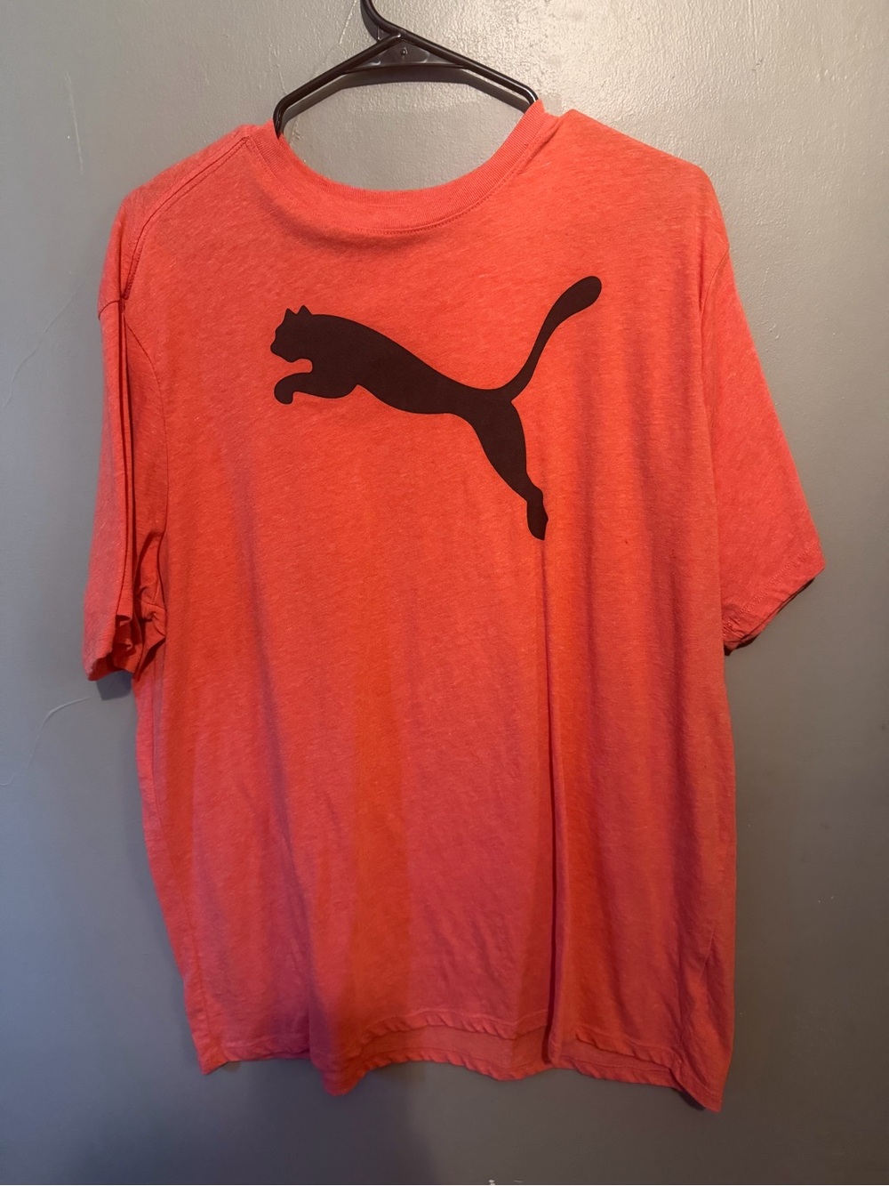 Puma Red Tee with Black Puma Cat Logo